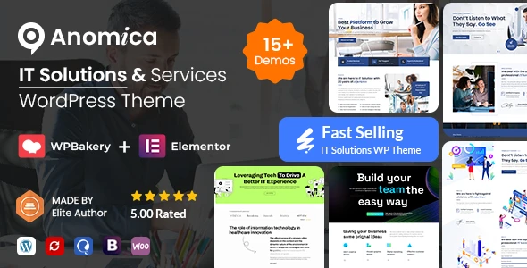 Anomica – IT Solutions and Services WordPress Theme + RTL